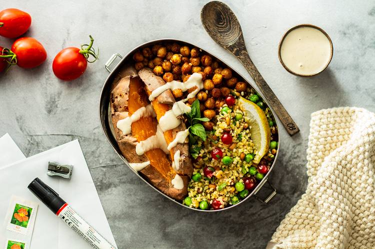 Bulgur Süßkartoffel Meal Prep