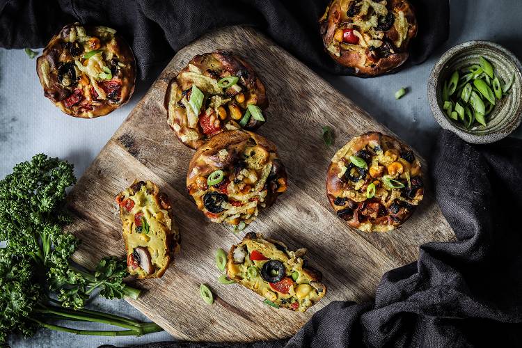 Vegane Frühstücksmuffins