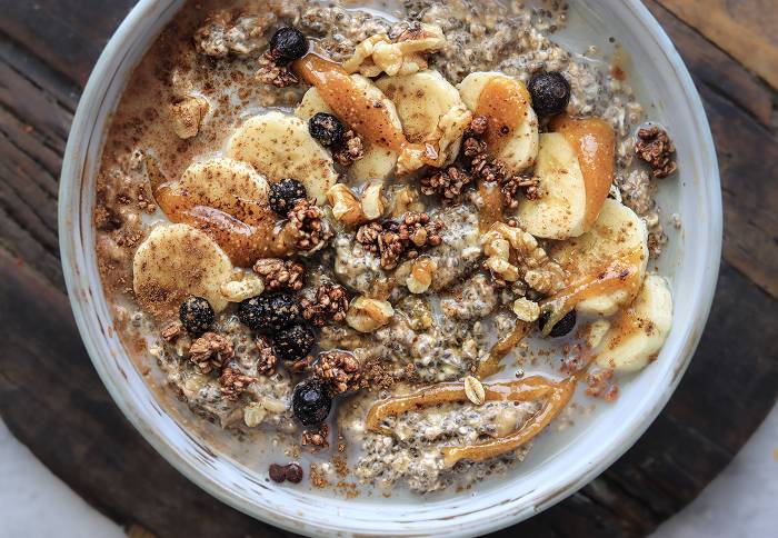 Bananen Chia Pudding