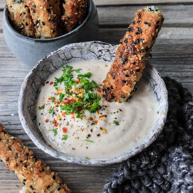 Tofu Sesam Sticks | Veganer Snack