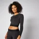Inspire Seamless Crop Top - Schwarz