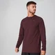Aero Knit Langarm T-Shirt - oxblood marl