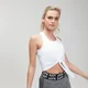 MP Damen Essentials Training Tie Front Crop Vest - Weiß