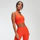Power Longline Sports Bra - Flame