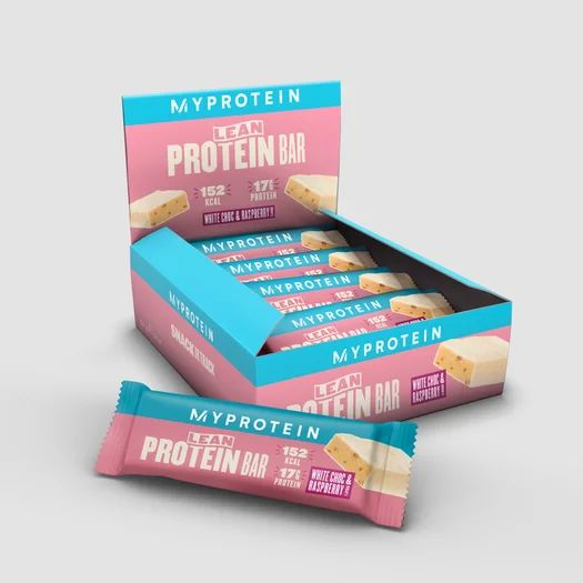 Lean Proteinriegel - 12 x 45g - White Chocolate and Raspberry