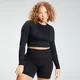 MP Damen Shape Seamless Crop Top - Schwarz