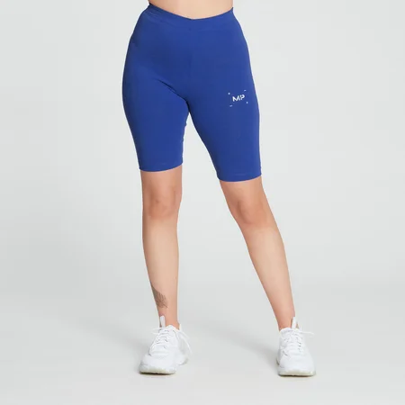 MP Damen Central Grafik Radlerhose — Kobalt
