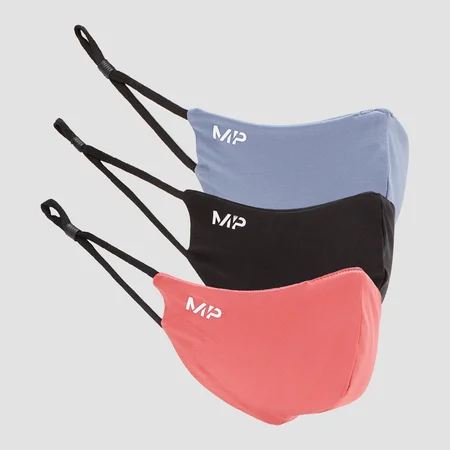MP Mund-Nasenschutz (3er-Pack) – Schwarz/Berry Pink/Galaxy