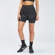 MP Damen Velocity Running Double Layer Shorts — Schwarz