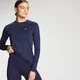 MP Essentials Damen Training Slim Fit Langarm Top — Navy