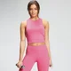 MP Damen Essentials Crop Trainings-Tanktop mit Racerback-Design — Zuckerwatte