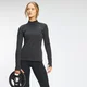 MP Damen Power Ultra 1/4 Reißverschluss-Top in klassischer Passform — Schwarz