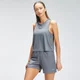 MP Damen Repeat Mark Grafik Training Crop Vest — Carbon