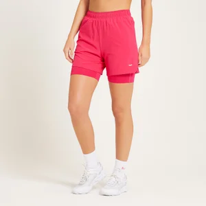 MP Training 2-in-1-Shorts für Damen - Magenta - Size XXS