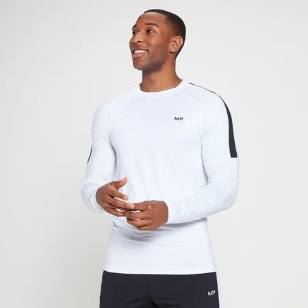 MP Tempo Langarm Oberteil für Herren - Weiß