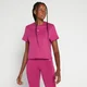 MP Crop-T-Shirt für Damen - Dunkelrot