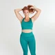 MP X Siobhan gerippter, nahtloser Sport-BH – Grün