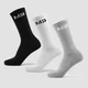 MP Unisex Crew-Socken (3er-Pack) – Weiß/Schwarz/Hellgrau