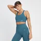 MP Tempo Ultra Nahtloser Sport-BH für Damen – Blaugrau