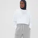 MP Damen Composure Cropped Sweatshirt – Weiß