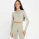 MP Damen Shape Seamless langärmeliges Crop Top