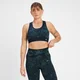 MP Damen Gemusterter, Nahtloser Adapt Sport-BH – Dunkles Marineblau