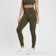 MP Damen Adapt Nahtlose Gemusterte Leggings – Olivgrün