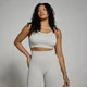 MP Damen Lifestyle Gerippter BH – Hellgrau