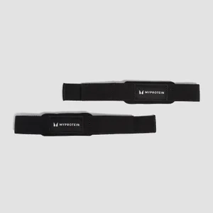 Myprotein Geposlsterte Zughilfen – Lifting Straps – Schwarz - undefined undefined