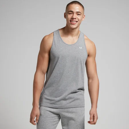 MP Herren Rest Day Stringer-Top – Hellgrau