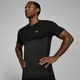 MP Herren Nahtloses Kurzarm-T-Shirt – Schwarz meliert