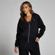 MP Damen Basics Kapuzenpulli mit durchgehendem Reißverschluss — Schwarz