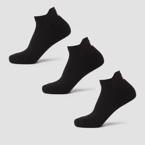 MP Unisex Turnschuh-Socken (3er-Pack) – Schwarz - Size UK 2-5