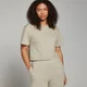 MP Damen Basic Boxy Crop-T-Shirt – Nebel