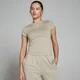 MP Damen Basic Body Fit Kurzarm-T-Shirt – Nebel