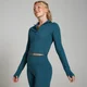 MP Damen Tempo Studio Crop-Jacke – Blaue Tinte