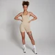 MP Damen Tempo Rib Nahtloses Trikot – Creme