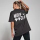 FIBO Oversized Move Club T-Shirt – Gewaschenes Schwarz