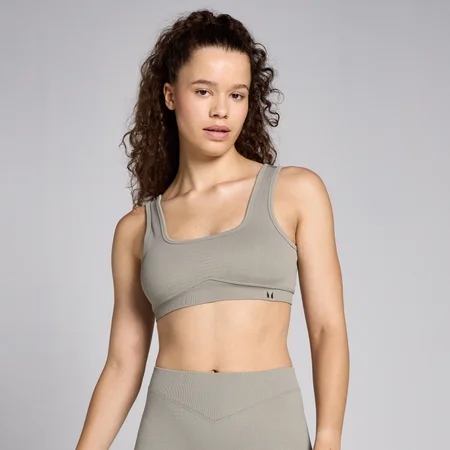 MP Damen Lifestyle Nahtloser Waffel-BH – Tonerde