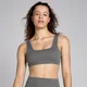 MP Damen Lifestyle Nahtloser Waffel-BH – Gunmetal