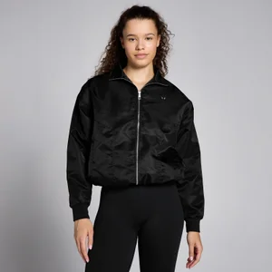 MP Damen Lifestyle Nylon-Bomberjacke – Schwarz - Size L