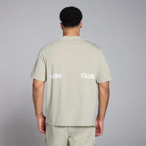 MP Herren Tempo Oversize-T-Shirt mit Grafik – Salzgrau - Size XS