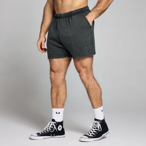 MP Herren Origin Washed Sweatshorts mit Grafik – Verwaschenes Schwarz - Size XS