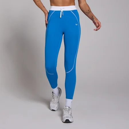 MP Damen Tempo Kontrast-Leggings mit Kordelzug – Kobaltblau
