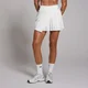 MP Damen Tempo asymmetrischer Plisseeskort – Weiß