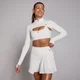 MP Damen Tempo Super Crop-Jacke – Weiß