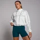 MP Damen Tempo Cropped-Windjacke mit Kontrastnaht – Weiß