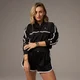 MP X Tatiana Kontrast-Trainingsjacke mit Reißverschluss – Schwarz