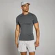 MP Herren Velocity Muscle Fit Nahtloses T-Shirt – Dunkelgrau