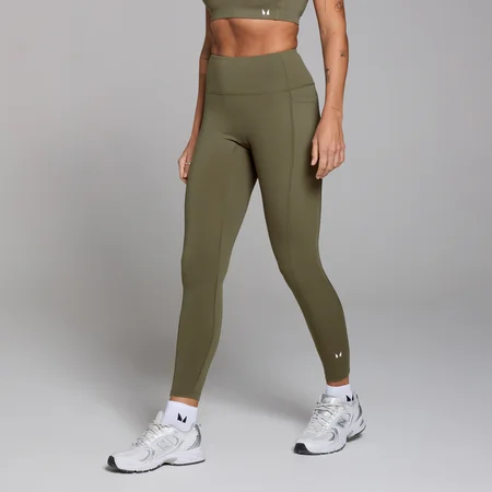 MP Damen Active Leggings mit Taschen – Khaki